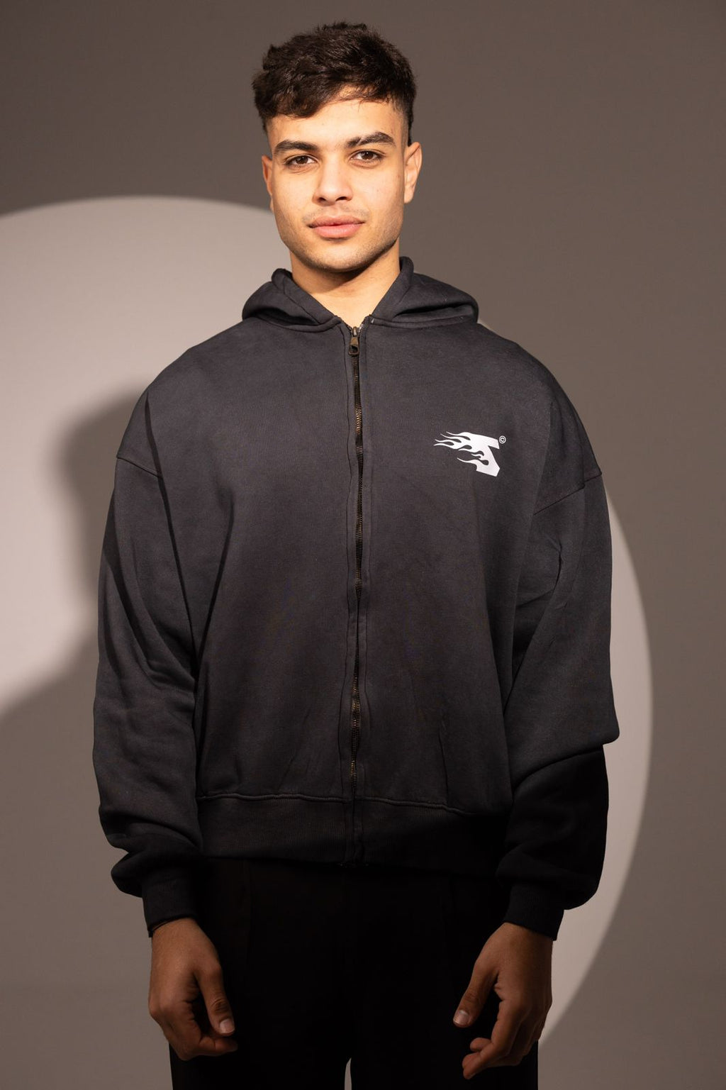 Black Cotton Jacket Box fit