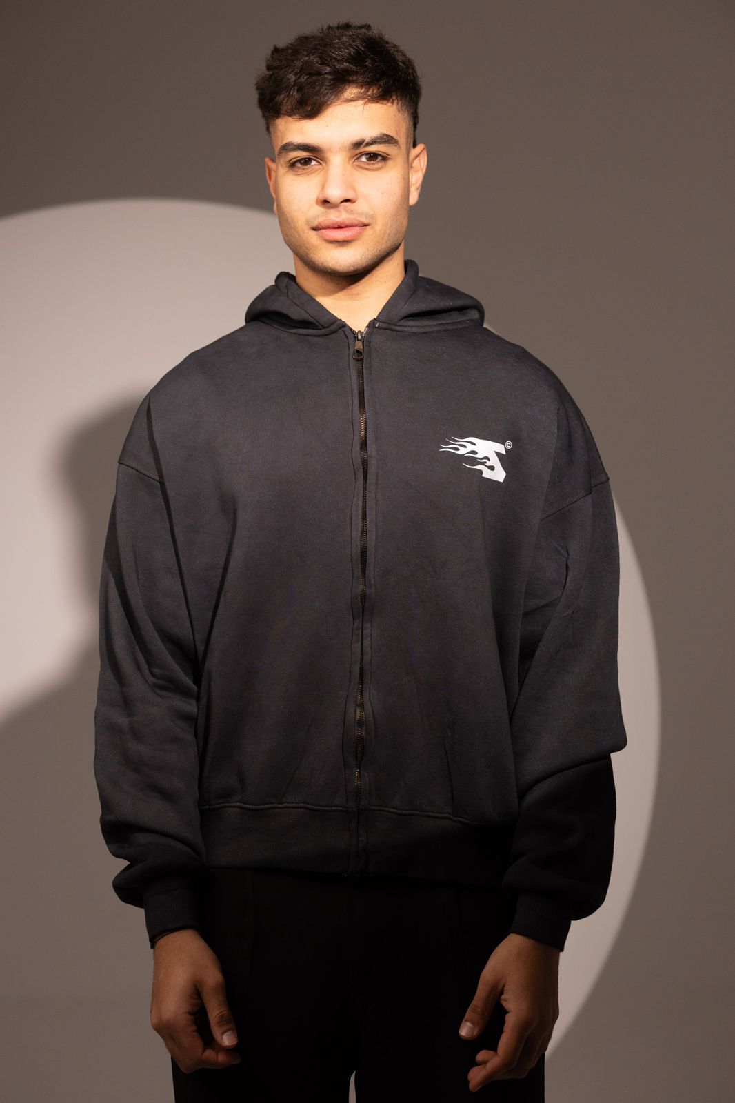 Black Cotton Jacket Box fit